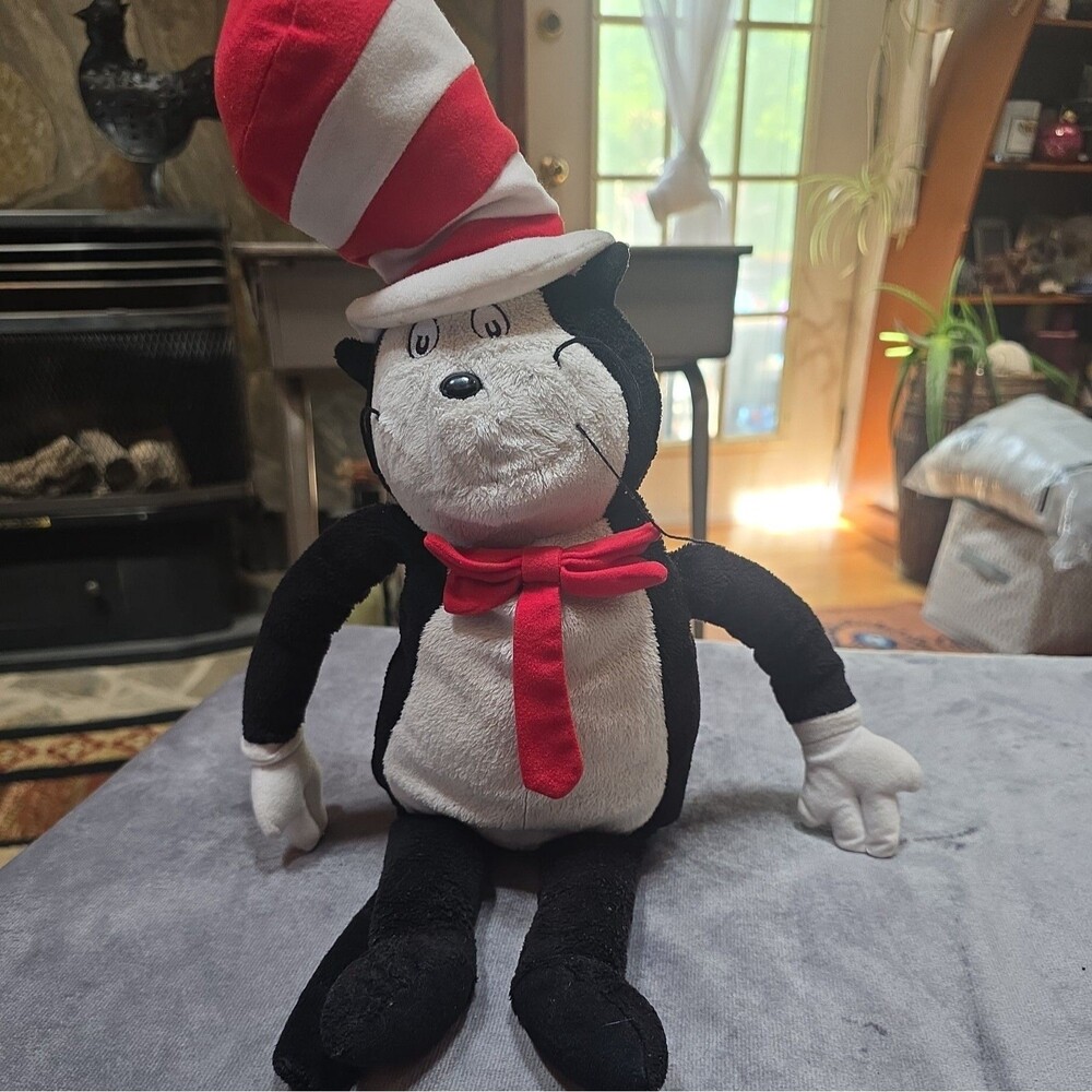 Dr Seuss Large Cat in The Hat Plush Vintage 1995 Macy's Stuffed Animal 30”